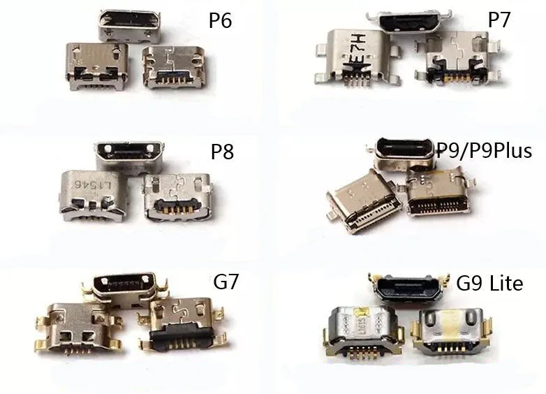 Разъем USB для зарядного устройства разъем Huawei P6 P7 G7 P8 P9 P9Plus P20/P20Pro/P30Pro/P40 Pro |