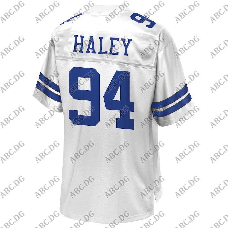 

Customized Stitch American Football Jersey Men Women Kid Youth Dallas Charles Haley Pro Line White Retired Team Player Jersey