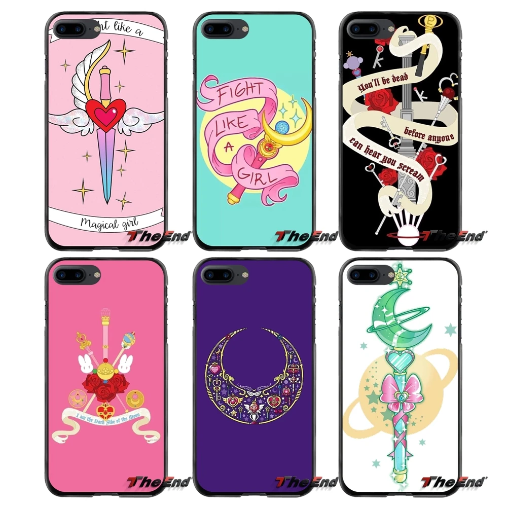 Модная волшебная палка sailor moon для samsung Galaxy Note 2 3 4 5 S2 S3 S4 S5 MINI S6 S7 edge Active S8 Plus