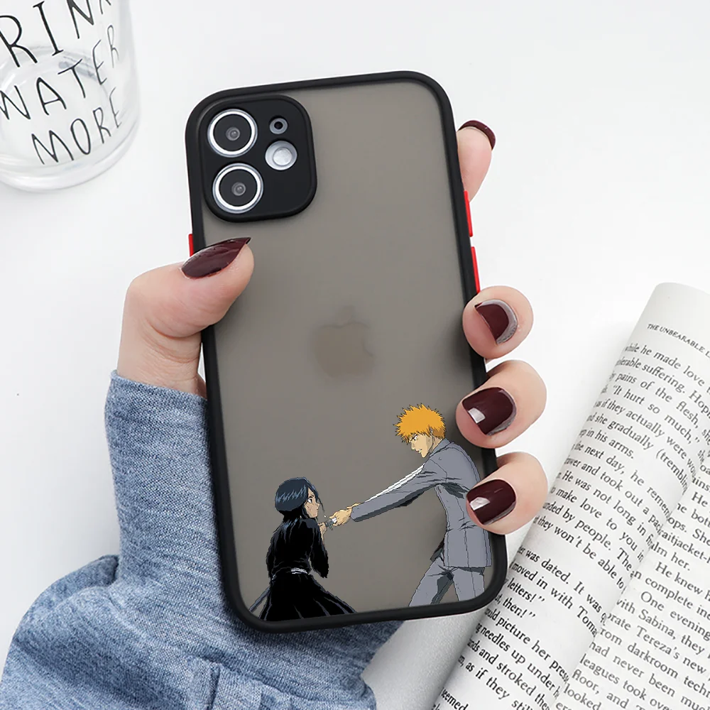Рукья Кучики Чехол для телефона Bleach Anime для iPhone SE 2020 6 6S 7 8 11 12 13 Mini Plus X XS XR Pro Max Матовый прозрачный тренд