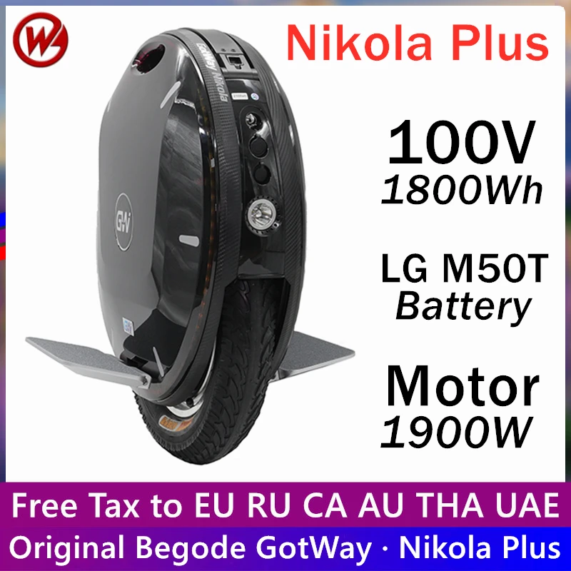 Оригинальный Одноколесный самобалансирующийся скутер Begode Gotway Nikola Plus 17 дюймов 1900