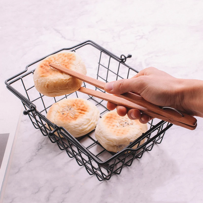 Деревянная кухонная утварь длинные пищевые щипцы корейские для барбекю