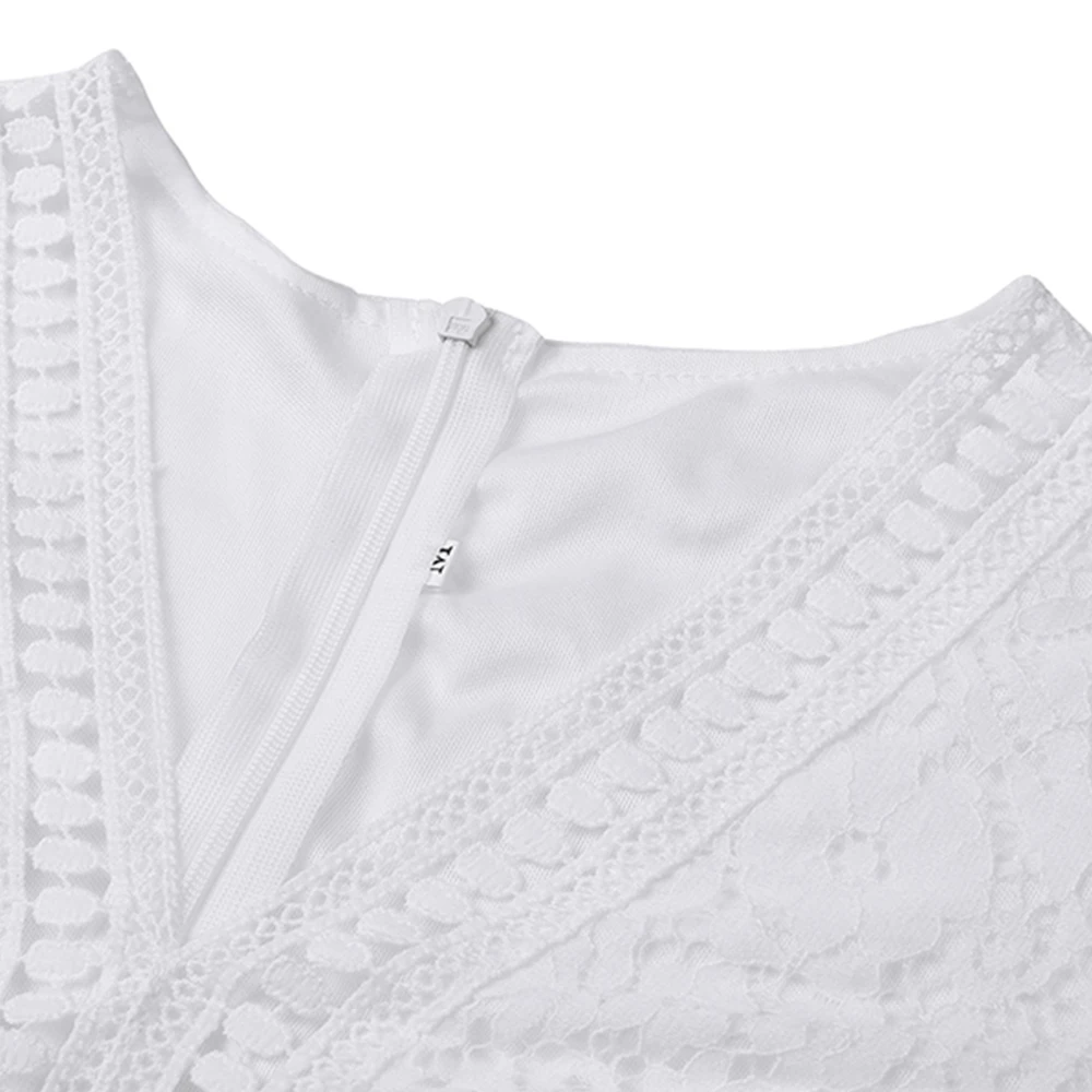 Женское длинное вечернее платье А-силуэта с V-образным вырезом и коротким рукавом