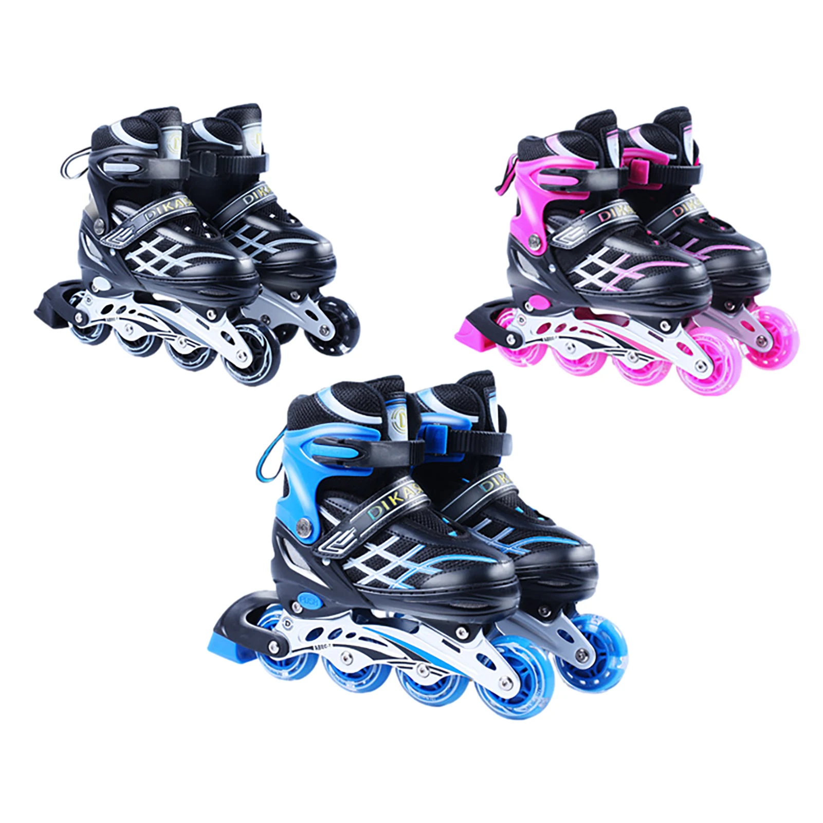 

Inline Skates Adjustable Breathable Premium Roller Skates Safe Impact Resistant For Adults Washable Teenagers Outdoor Sports
