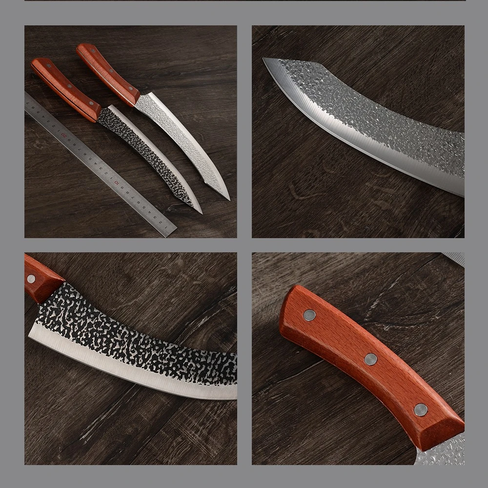 

6 Inch Cleaver Knife Ultra Sharp Professional Slicing Knife Premium High Carbon Stainless Steel with Wooden Handle Cleaver