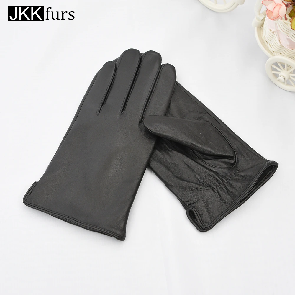 

New Arrival Real Leather Gloves Winter Warm Fashion Gloves Men Women Black Touch Screen Mittens SL2005