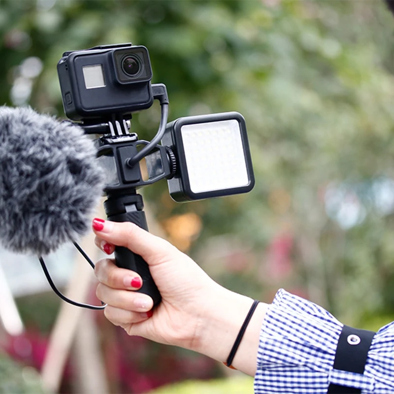 FULL-Gp-1 Gopro Vlogging Stand кронштейн 2 крепление для холодного башмака 1/4 дюйма Винт Hero 7 6 5