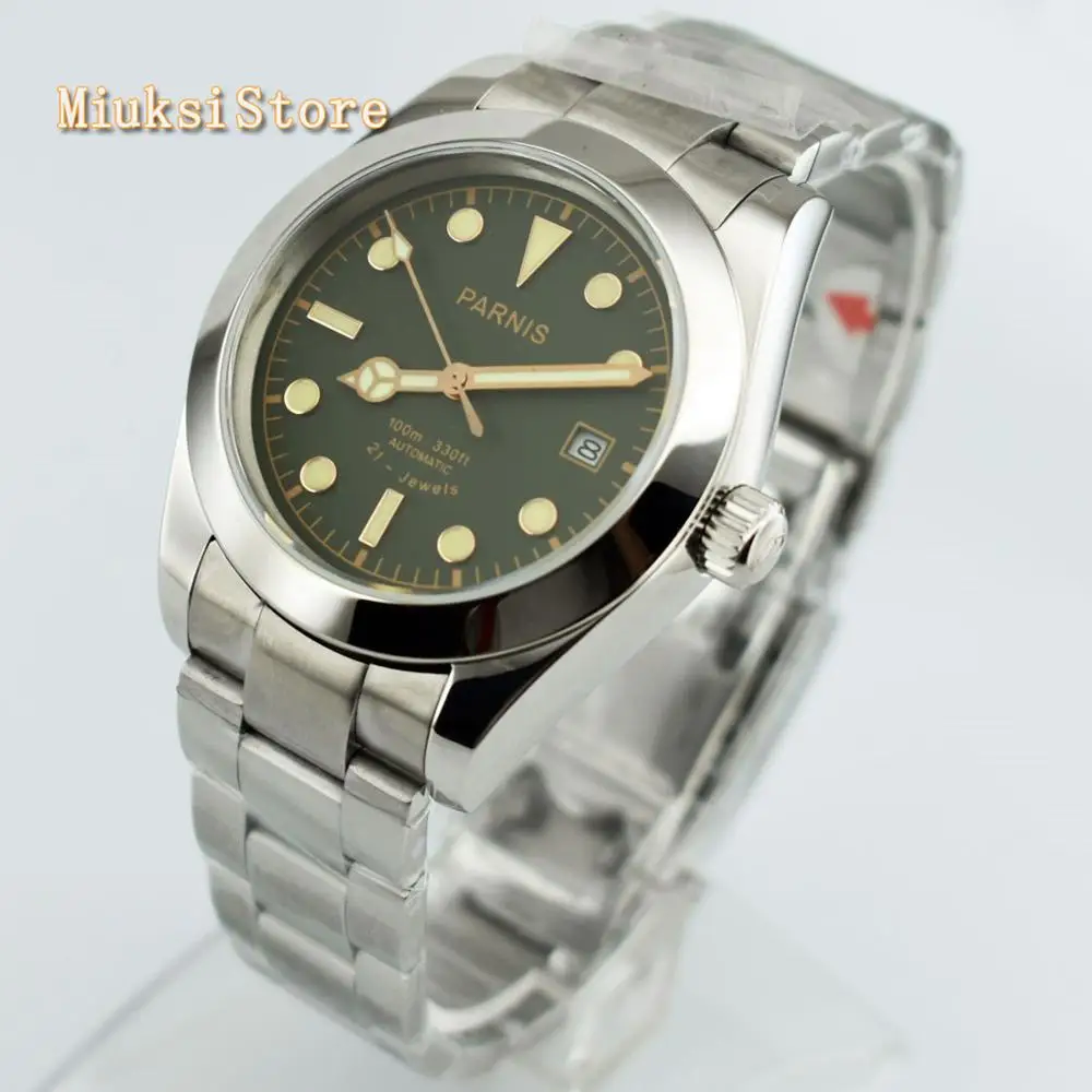 style 4 Parnis мужские лучшие механические наручные часы 40 мм сапфировое стекло зеленый черный серый серия циферблат Автоматический ход Мужские t мужские часы - Цвет: style 4