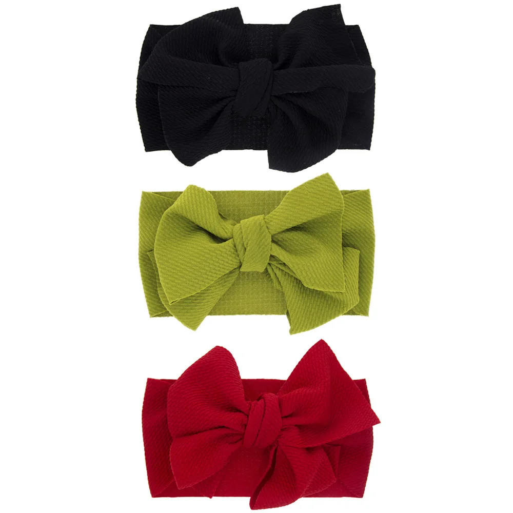 3 PCS Girl Kid Baby Toddler Stretchy Plain Turban Headband Hair Band Head Wrap | Детская одежда и обувь