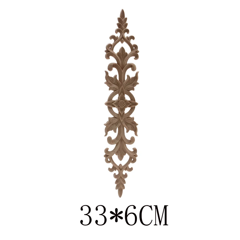 

Винтаж Индивидуальные изысканные деревянная Декаль древесины Молдинги аппликация накладка большого размера из розового дерева украшения дома украшения окна