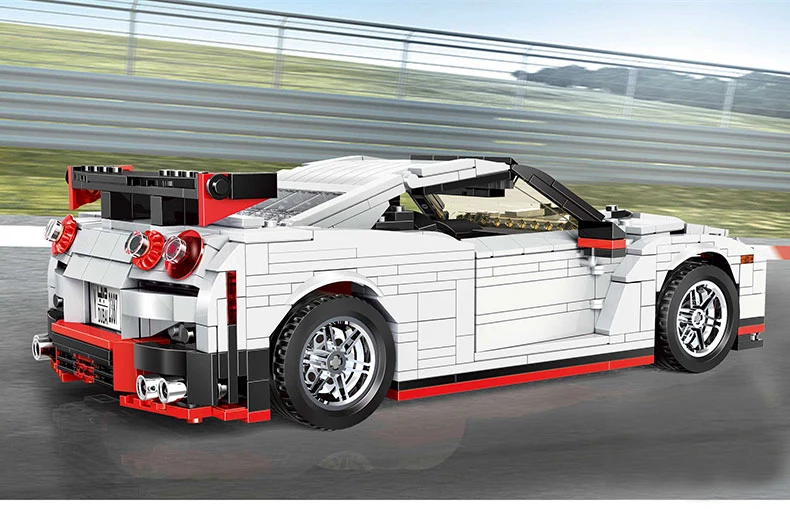 Yeshin Moc Toys Technic Cars 20518 GTR R35 скоростной комплект гоночных автомобилей игрушечные модели автомобилей Детские Рождественские подарки строительные блоки