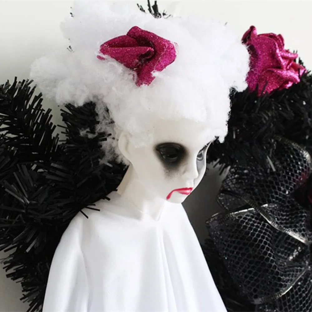 Белый черный Хэллоуин призрак скелеты дверь подвесные украшения фестиваль