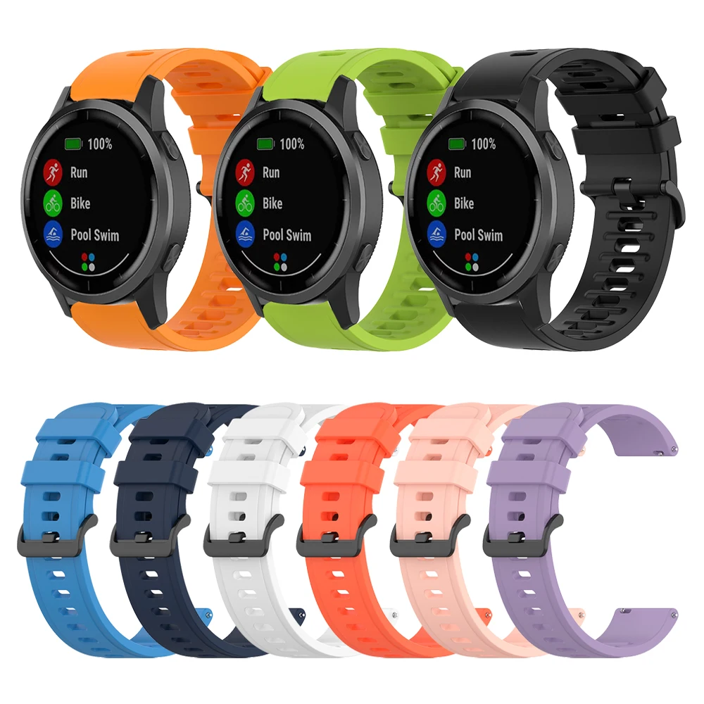 Силиконовый ремешок для наручных часов Garmin Vivoactive 4 3 Forerunner 245 645 музыкальный CAME 22 20 |