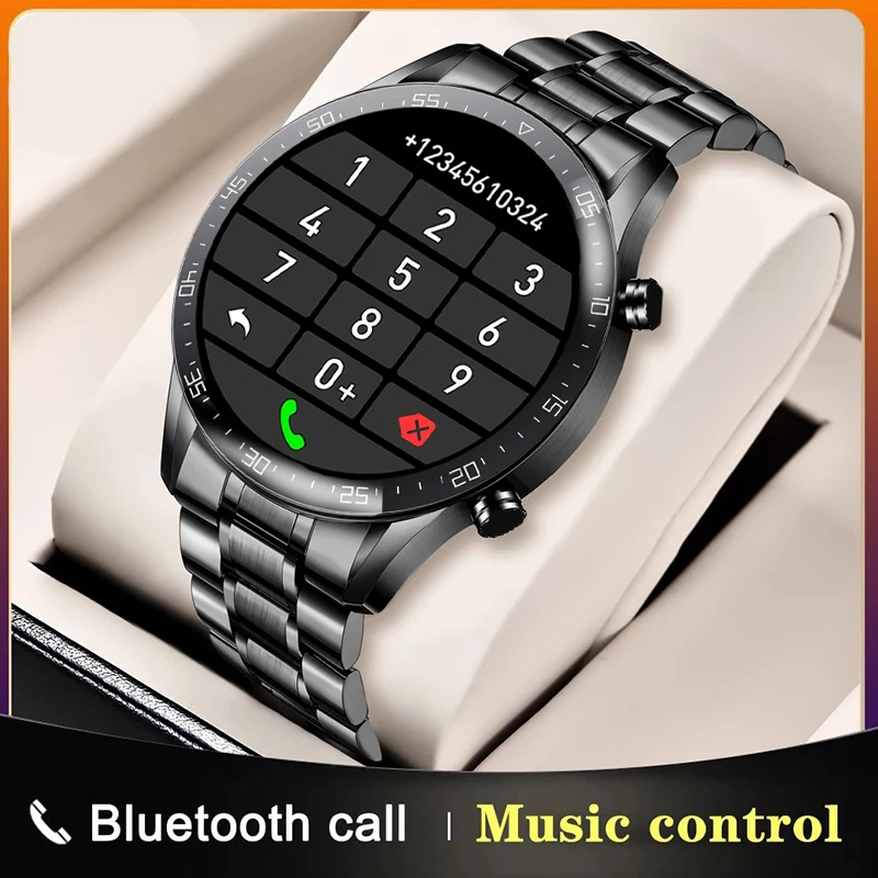 

2021 ECG Smart Watch Men IP68 Waterproof Sports Fitness Tracker Heart Rate Bluetooth Dial call luxurious smartwatch For men+gift