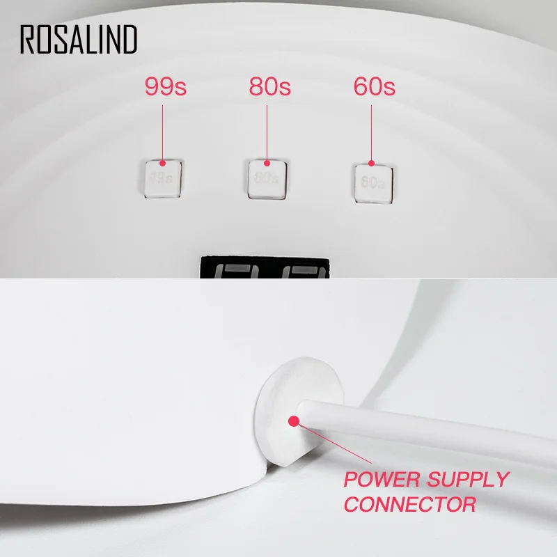 ROSALIND Gel Nail Dryer 18 Leds Lamp 36W UV Sensor 60/80/99s Timer Dry Nail Gel Lamp For Drying Nails Auto Sensor Manicure Tools