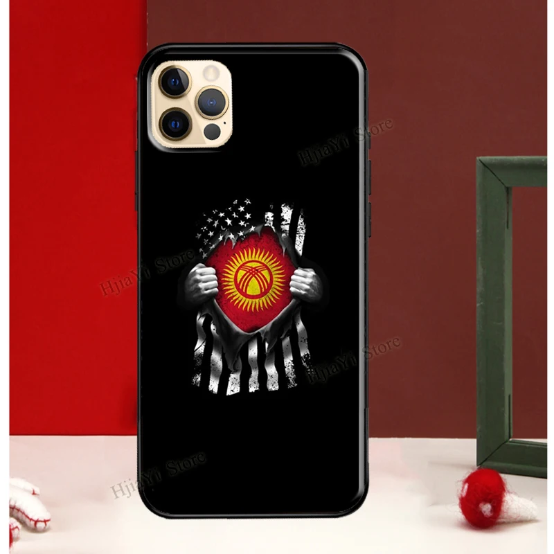 Чехол с флагом Киргизии для iPhone 13 Pro Max 12 Mini 7 8 Plus чехол телефона 11 14 XS XR X SE2 |
