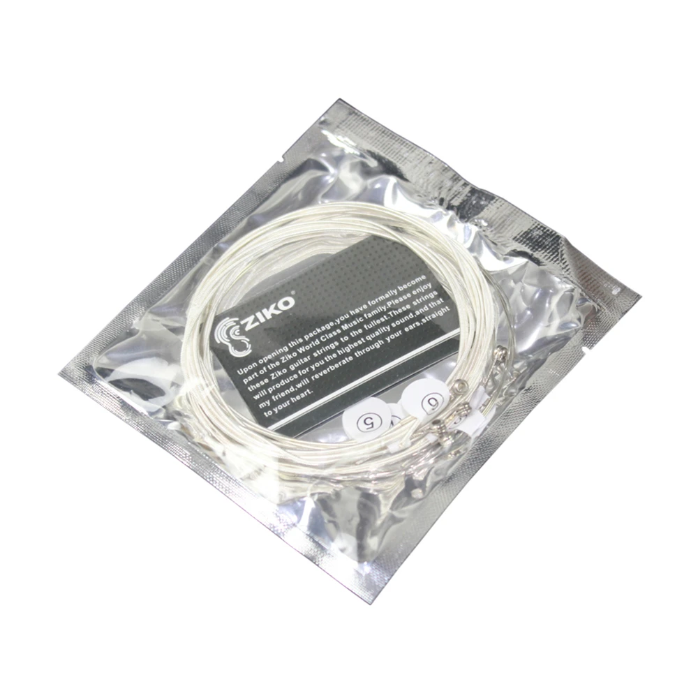 Ziko 6 шт./компл. Струны для акустической гитары с серебряным покрытием струн детали