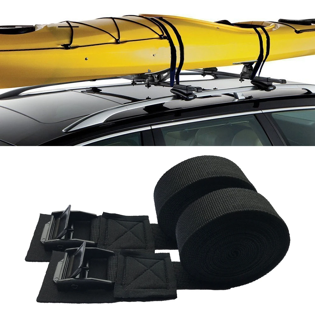 

1pair Surfboard Canoe Quick Release Surf Roof Oudoor Cam Buckle Kayak Strap Car Top Luggage Rack Scratch-free Nylon Tie Down