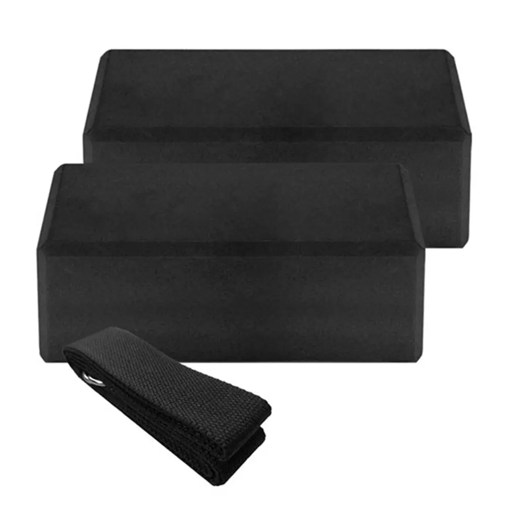 

Yoga Blocks Yoga Stretch Strap Set Fitness Exercise Pilates Fitness Bodybuilding Workout GymTraining Blocks Stretch Belts EVA