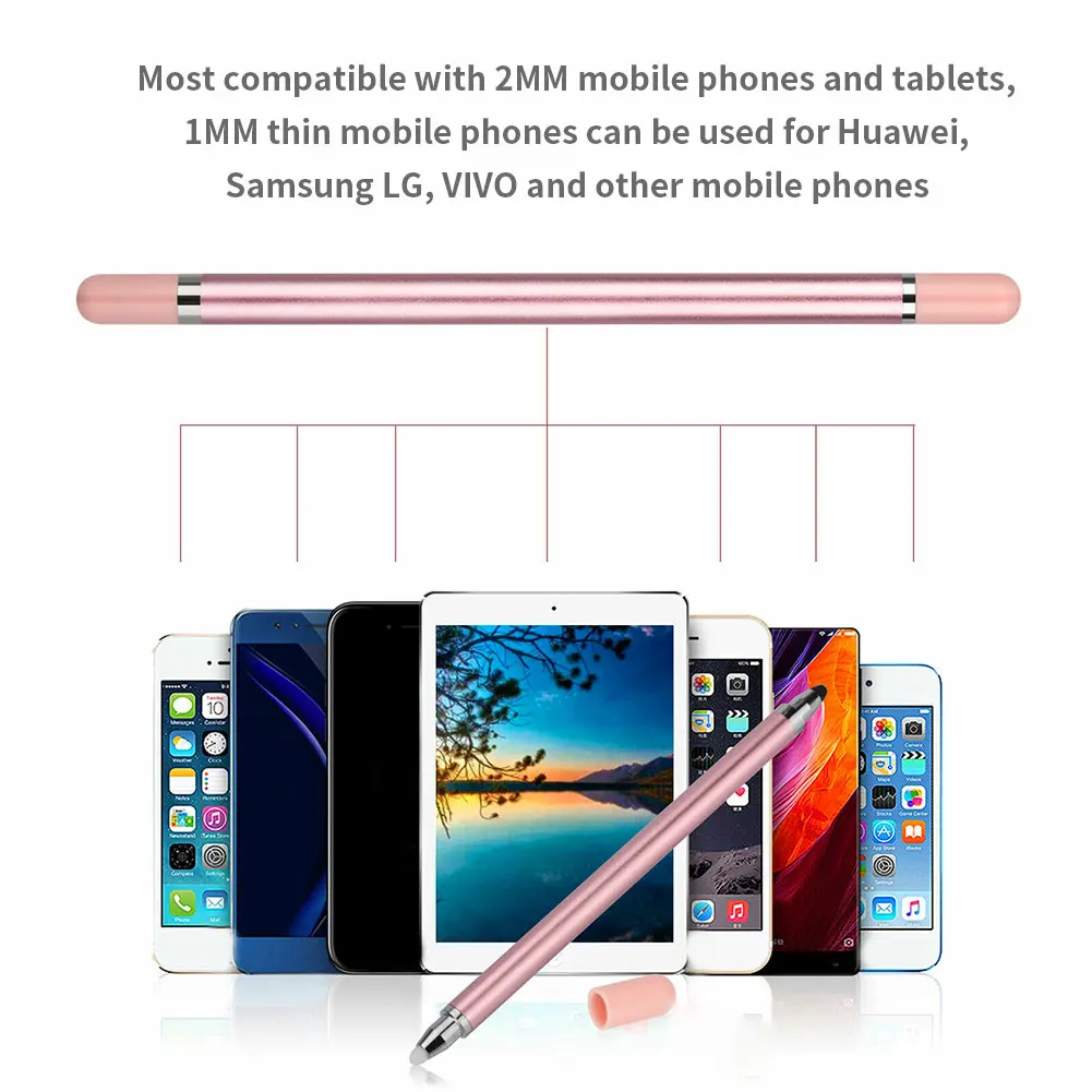 Smart Stylus Pencil for Touch Screen High Sensitivity Fine Point Capacitive iPad Pencil Universal for Android Phone iPad