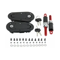 1pc universal car hood pin lock kit refitting with keys black engine cover latch lock hood mount racing auto safety accessories
