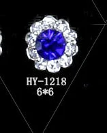 HY-1218 10pcs 10 шт./лот, сплав нейл-арта 3d с плоской задней частью красочные бриллианты ювелирные изделия Стразы для ногтей Советы украшения - Цвет: HY-1218 10pcs