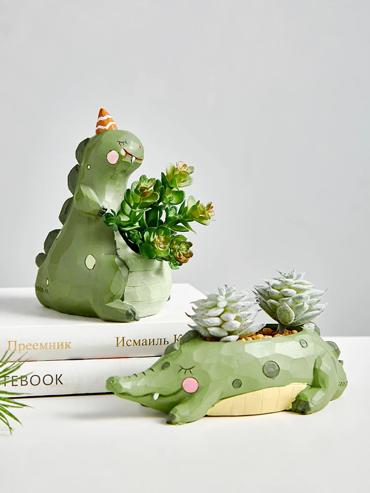 

Simple Flower Pot Nordic Multifunction Home Decor Storage Crafts Garden Flower Pot Cute Shape Children Toy Pencil Case Planters