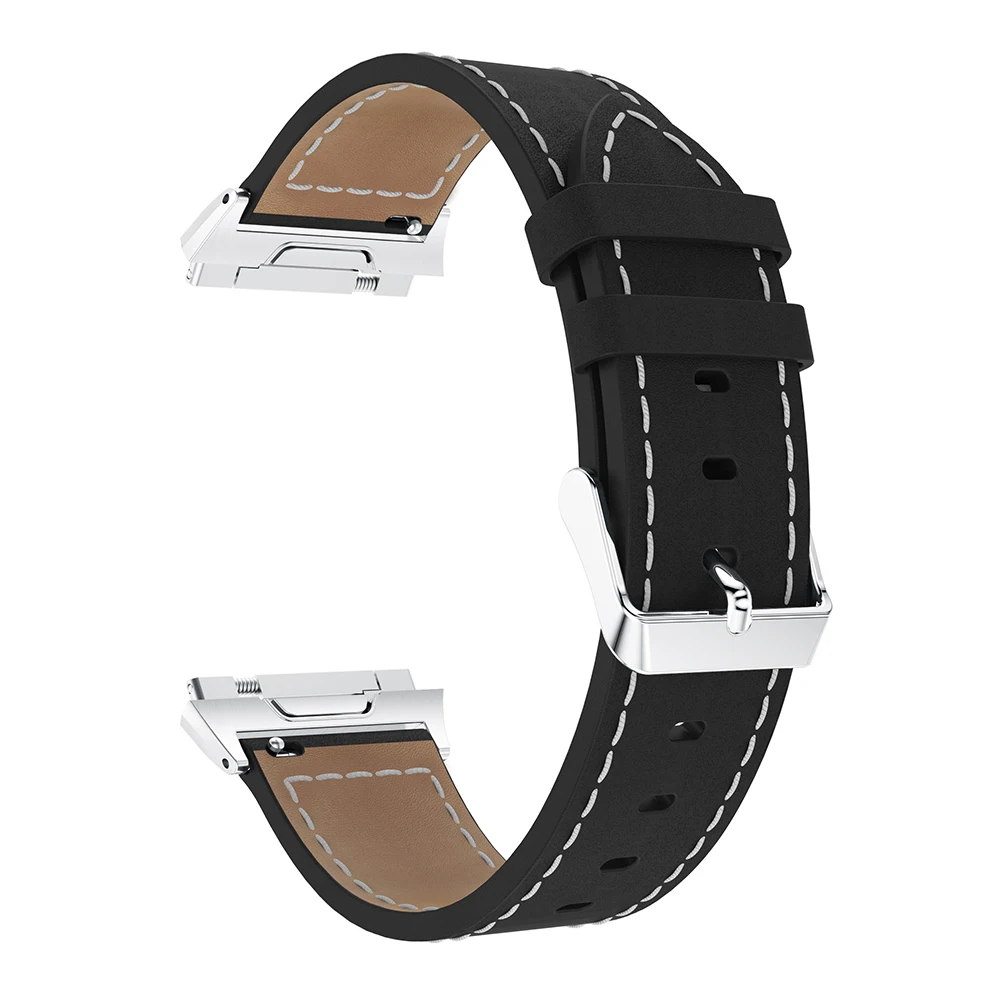 Genuine Wristbands Leather Strap For Fitbit Ionic Smart Belt Replacement Watch Band For Fitbit Ionic Bracelet Adjustable Band images - 6