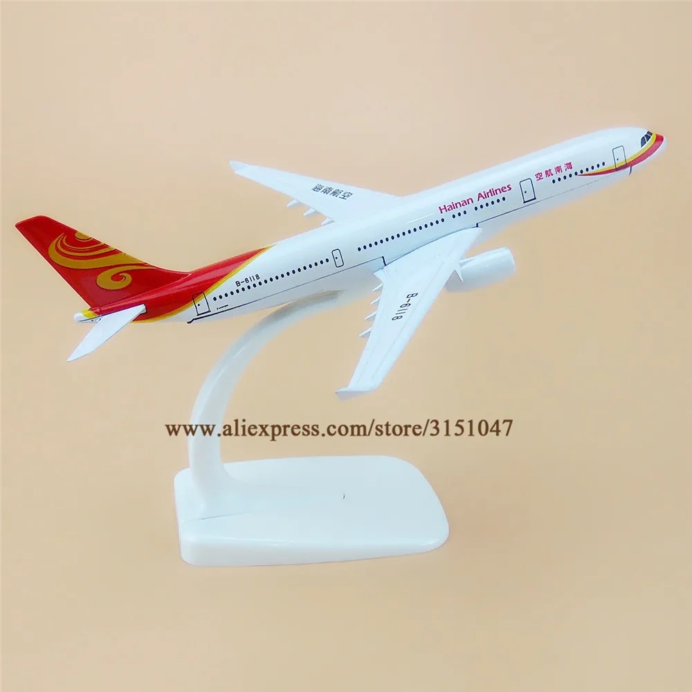 16 см Air China Hainan Airlines A330 модель самолета Аэробус 330 из металлического сплава литая