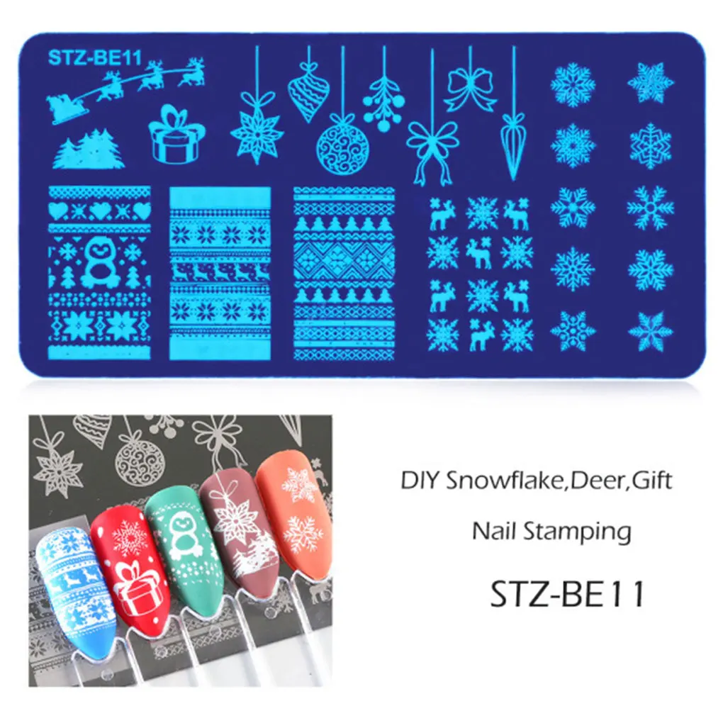 Пластина для стемпинга ногтей перо сердце цветок животное Ловец снов стальные