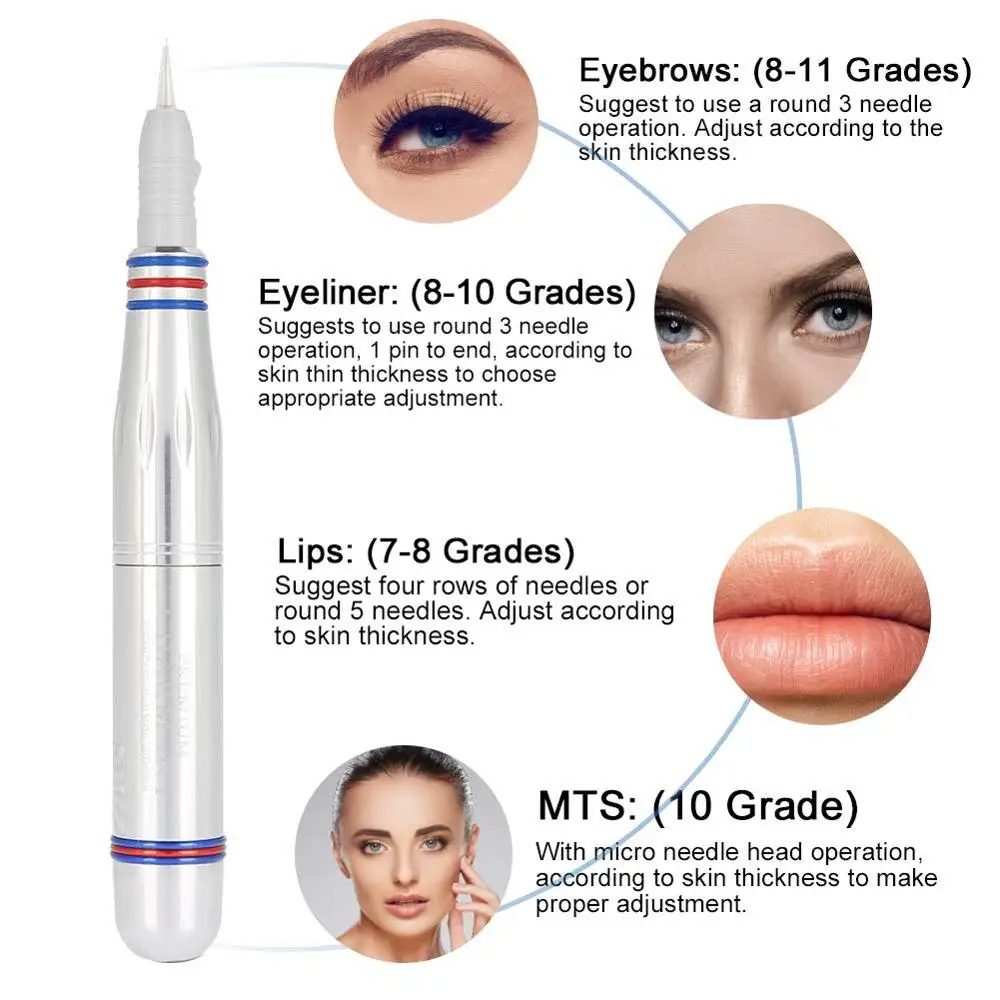 Charmant2 Permanent Makeup Gun Eyebrow Lip Tattoo Machine Pen Cartridge Needle for Microblading Professional | Красота и здоровье
