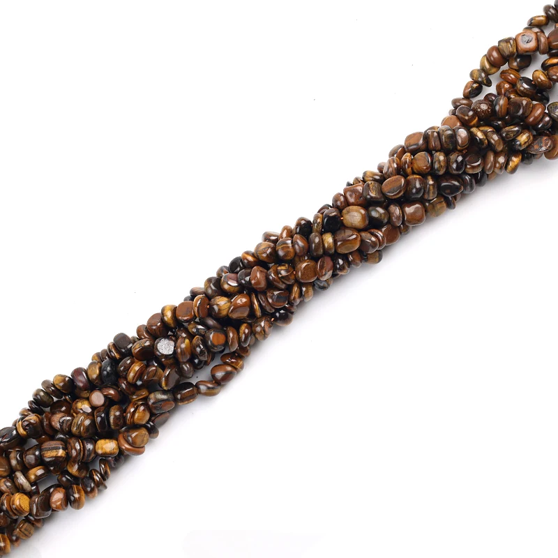 5*8 мм бусины из натурального камня с кристаллами в виде тигрового глаза