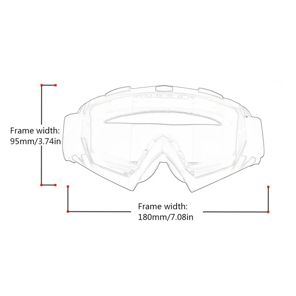 

Motorcycle Goggles Off-Road Locomotive Goggles Outdoor Windshield Helmet Glasses Riding Ski Goggles Fashion