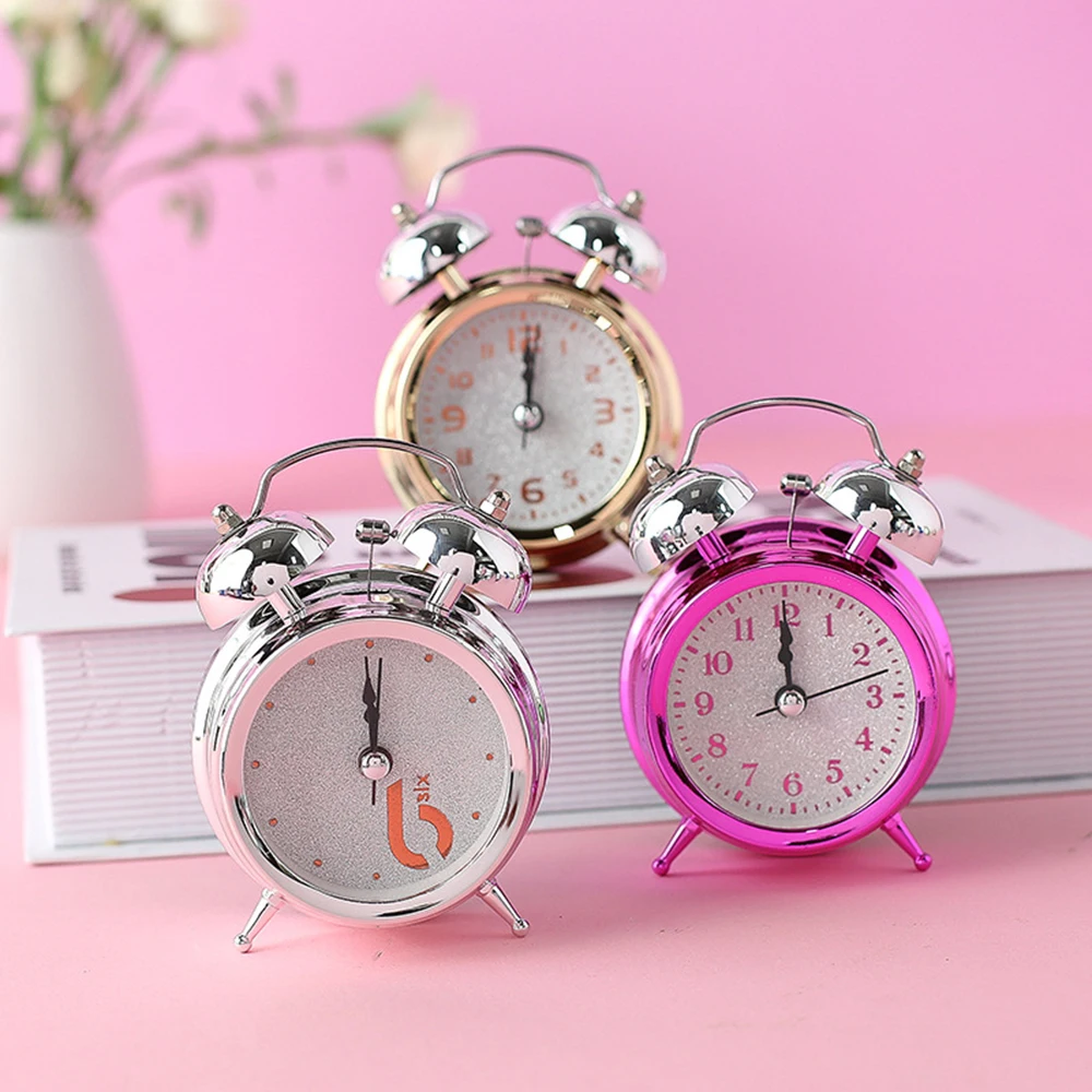 Часы-Будильник механические в стиле ретро с двойными колокольчиками | Дом и сад