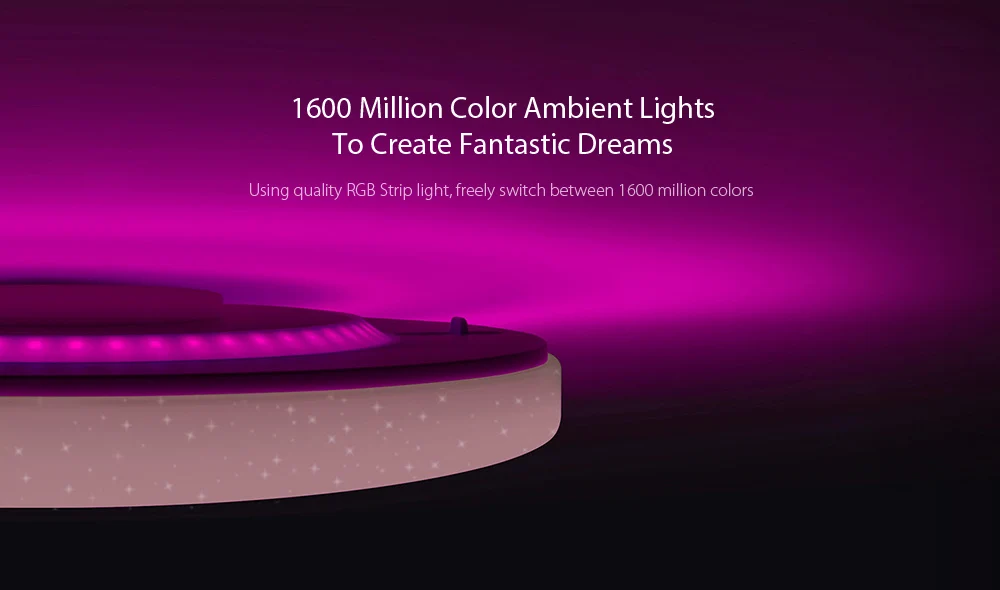 Xiaomi mi Yeelight светодиодный потолочный Pro 650 мм RGB работает с приложением mi home и google home и для amazon Echo для xiaomi smart home комплекты