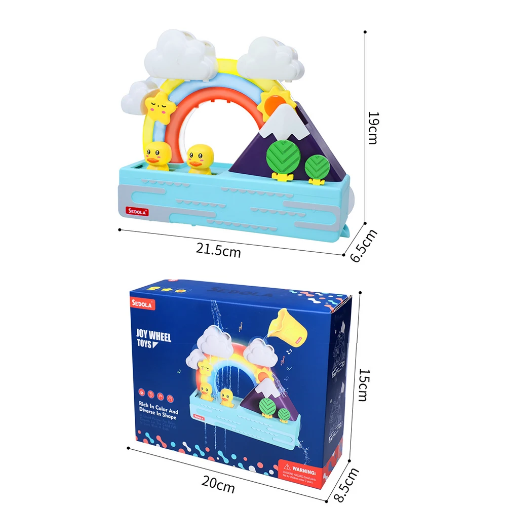 

Baby Cute Duck Bath Toys Set Water Spray Sprinkler Game Swimming Shower Bathroom Beach Water Playing Toy for Kids Gifts