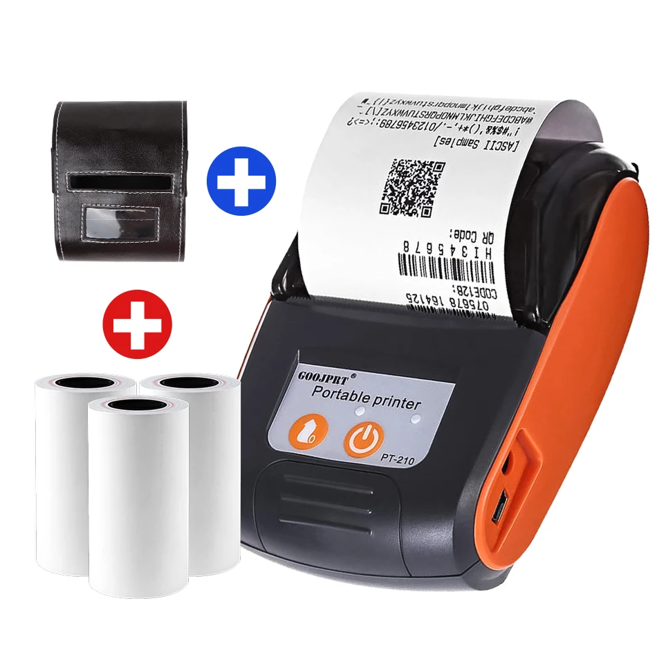 

58mm Bluetooth Thermal Printer Mini Wireless Mini Protable Printer Notes Receipt Phone Printer Android iOS Phone Demo App