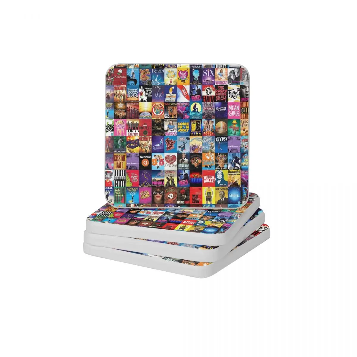 Бродвейский кинотеатр диатомит квадратная круглая подставка Быстросохнущий