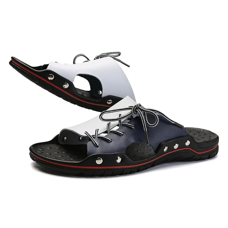 

Повседневные комнатные тапочки, мужская легкая обувь для улицы, мужские сандалии, мягкие износостойкие дизайнерские высококачественные бр...