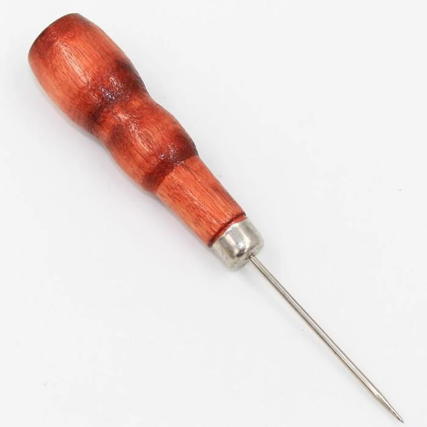1 шт. шило с деревянной ручкой инструменты для позиционирования сверла дырокол