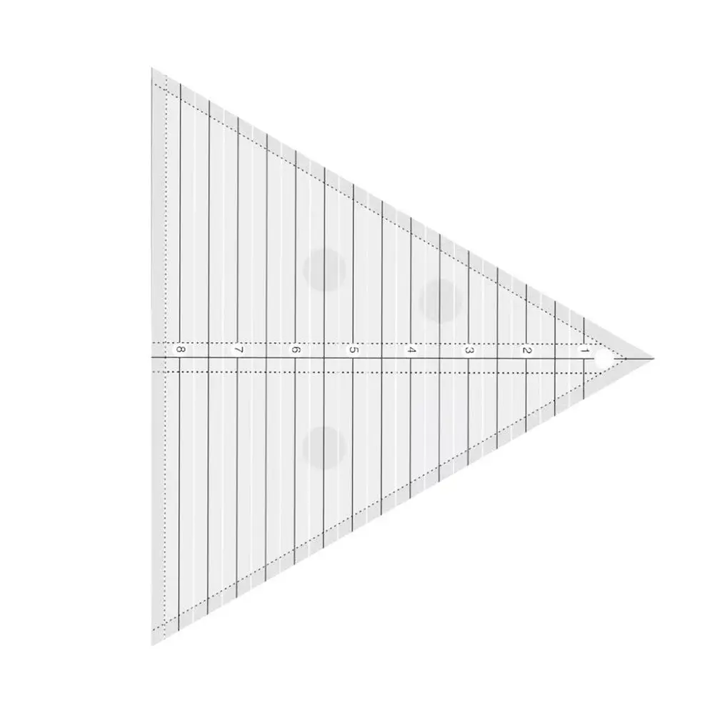 1 шт. 60 градусов равносторонний Треугольники лоскутного шитья линейка шаблон DIY