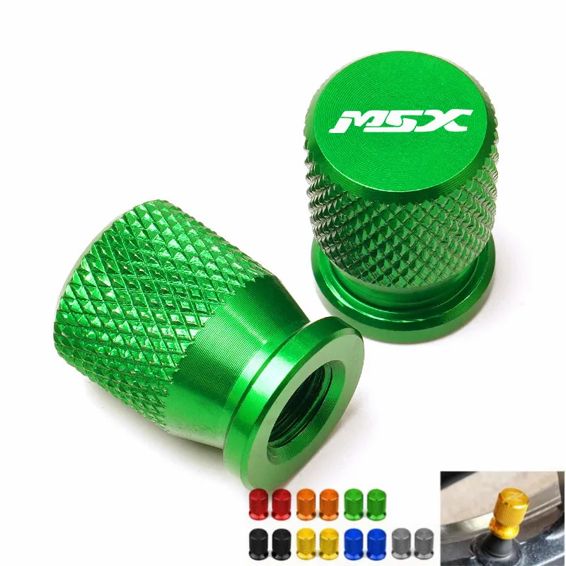 

For Honda MSX125 Grom MSX 125 2013-2020 2019 2018 Motorcycle CNC Accessories Wheel Tire Valve Stem Caps Airtight Cover Red black
