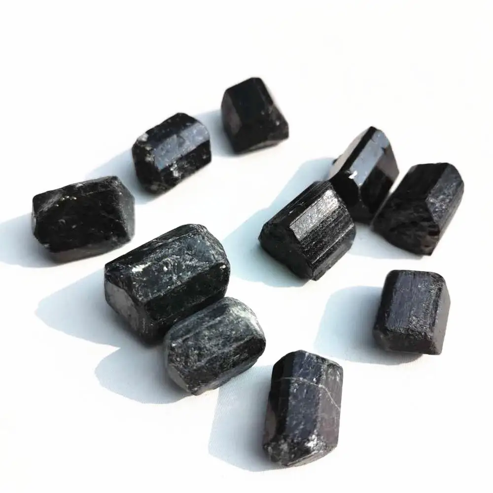 

10pcs Raw mini Black Tourmaline Mineral Specimen Chakra Crystal stones