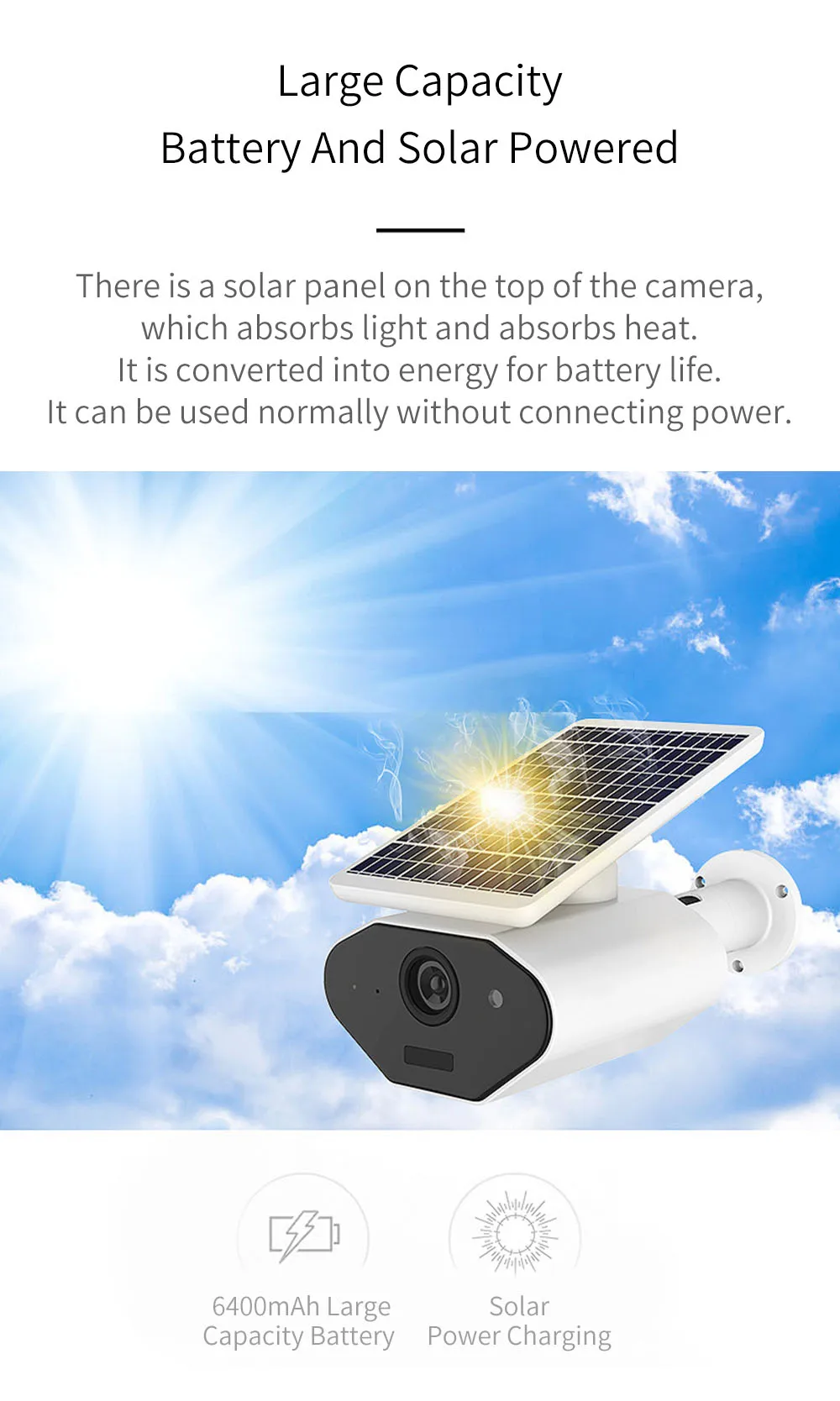 L4 Plus Wifi Беспроводная камера, низкая мощность, ip-камера, солнечная энергия и батарея, водонепроницаемая, 1080P IR, ночное видение