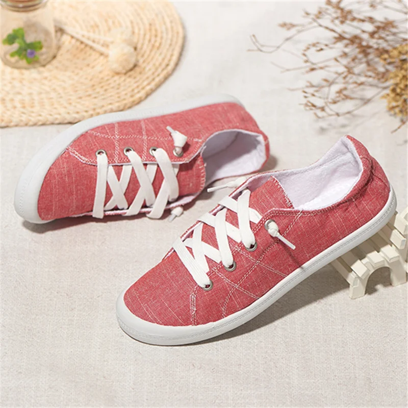 Кеды KATELVADI женские Вулканизированная подошва Классические холщовые лоферы