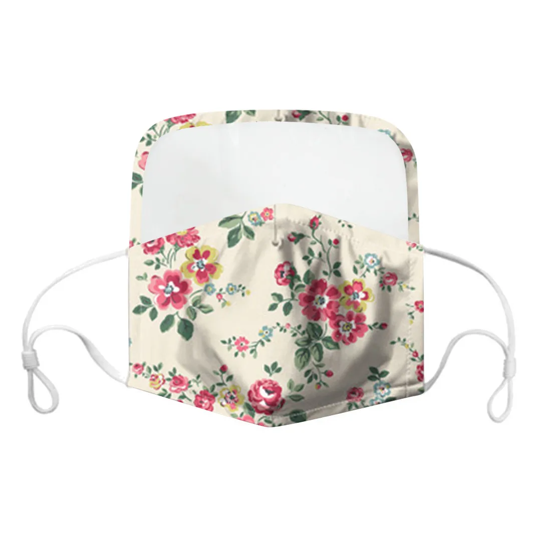 

5PCS Mask Washable Eyes Shield Mask With Clear Window Outdoor breathable mask 100% refined mascarilla espaa