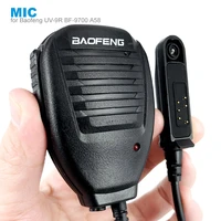 ptt shoulder microphone speaker mic for baofeng a58 bf 9700 uv 9r plus gt 3wp r760 82wp waterproof walkie talkie two way radio
