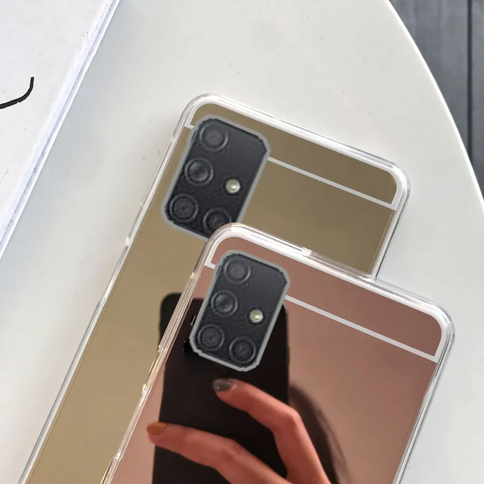 Чехол с зеркальной поверхностью для samsung Galaxy A50 A40 A30 M10 M20 S10 плюс S10E S8 S9 Note 9 8 A7 A6 A8 J4 J6