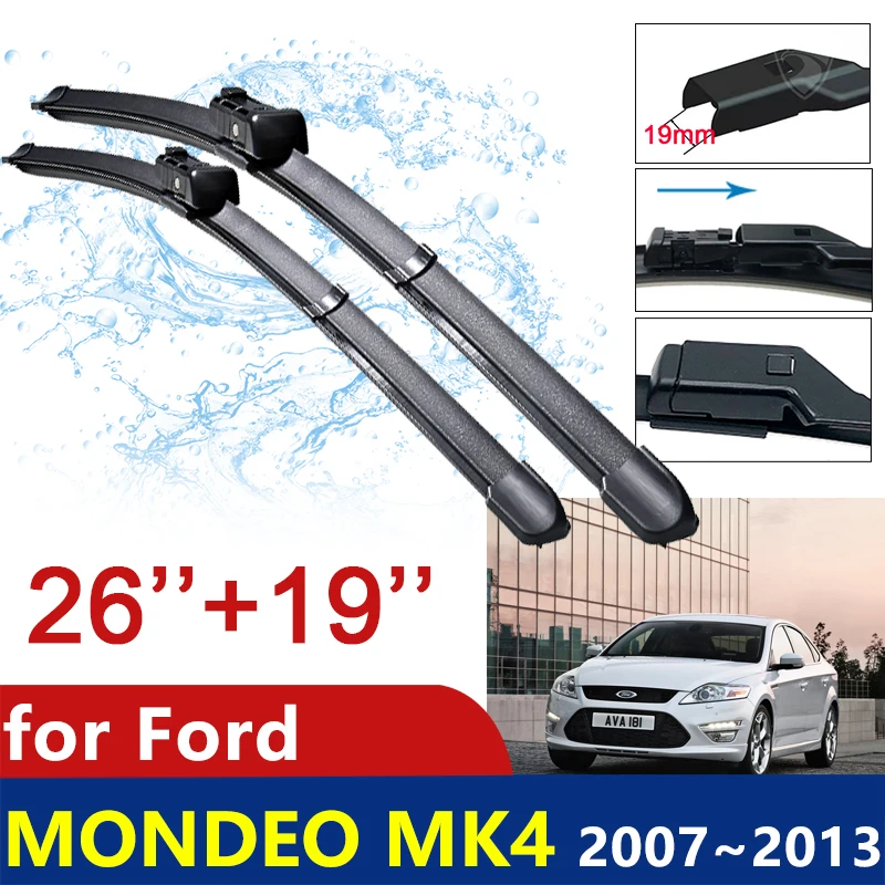 

Car Wiper Blades for Ford Mondeo MK4 2007~2013 Front Window Windshield Windscreen Wipers Car Accessories 2008 2009 2010 2011