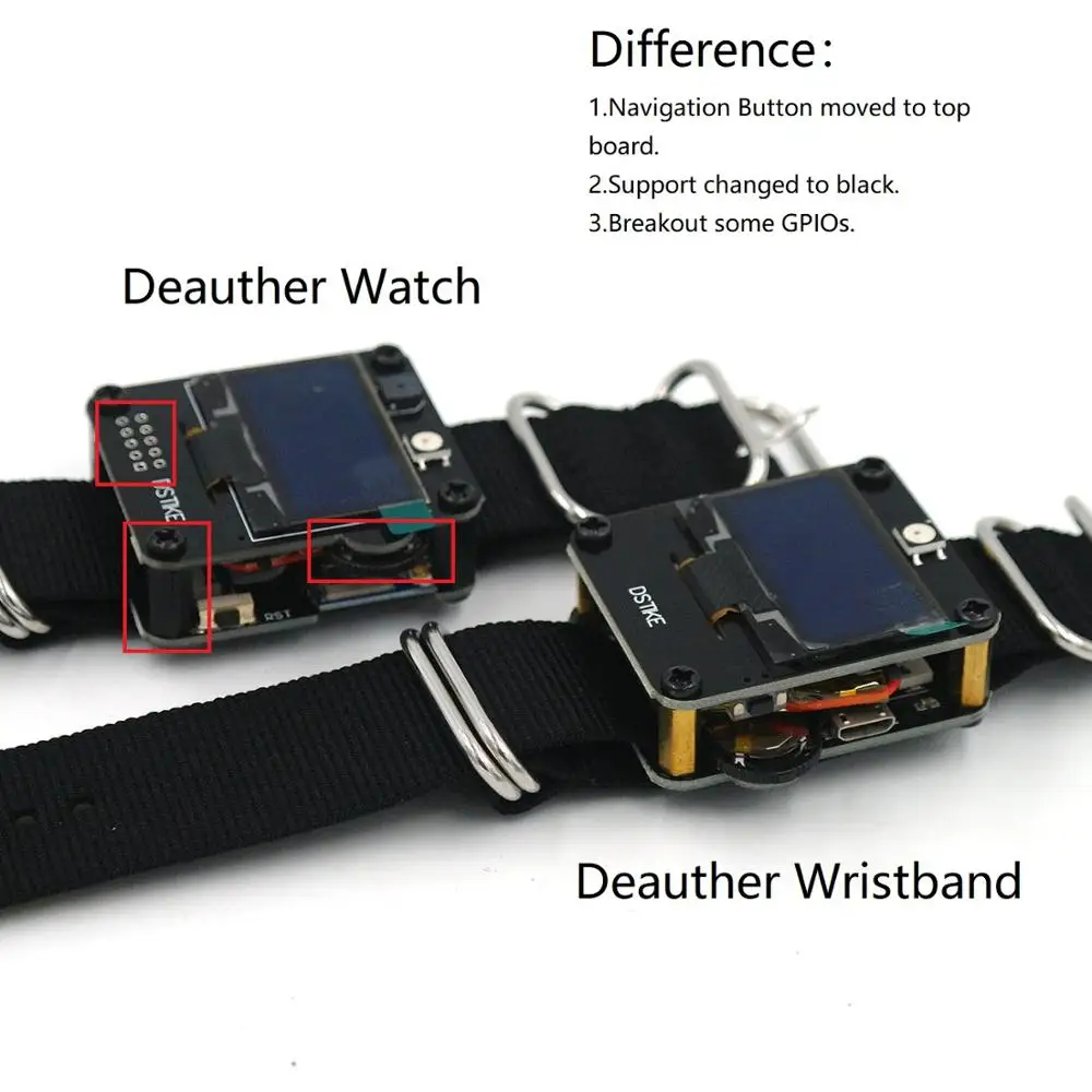 DSTIKE Deauther Watch ESP8266 ESP Development Board Wristband Wifi Deauth | Электроника